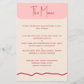 Magenta roze weduwenmenu met modern, koud Lijst (Voorkant)