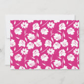  Magenta roze witte foto 80th Birthday Kaart (Achterkant)