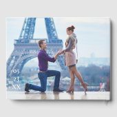 Magenta Rozen Botanical Crest Weduwmonogram Gastenboek (Achterkant)