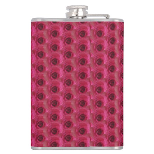 Magenta Rozen – Modern Floral Design Heupfles (Achterkant)