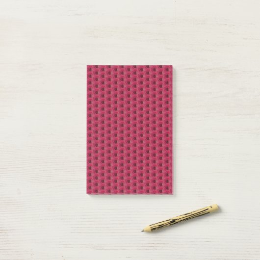 Magenta-Rozen Post-it® Notes (Op bureau)