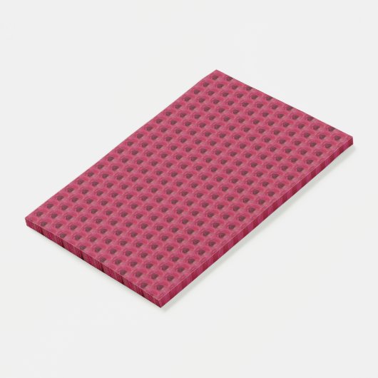 Magenta-Rozen Post-it® Notes (Schuin)