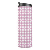 Magenta Ruitjes Thermosbeker (Geroteerd rechts)