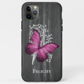 Magenta Rustic Butterfly - Aangepast Case-Mate iPhone Case (Achterkant)