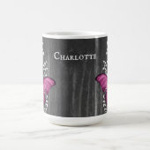 Magenta Rustic Butterfly - Mok op maat van koffie (Center)