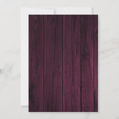 Magenta Rustic Foto slaat de datum op Save The Date (Achterkant)