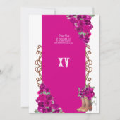 Magenta rustieke Westerne Charro Cowboy laarzen Qu Kaart (Achterkant)