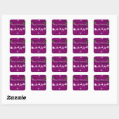 Magenta Santa's Sleigh & Reindeer Sticker (Vel)