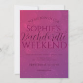 Magenta schaduw Bachelorette weekend & details Kaart (Voorkant)