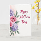 Magenta Script Happy Day Kaart (Gele Bloem)