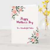 Magenta Script Moederkaart Kaart (Gele Bloem)