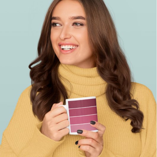 Magenta Shades Kleur Harmonie Mok Wit Rand