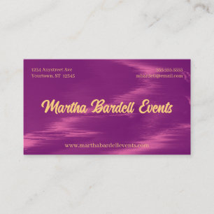 Magenta Shimmer Event Planner Stylist Visitekaartje