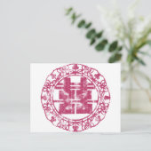 Magenta Shuan Xi Briefkaart (Staand voorkant)