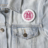 Magenta Shuan Xi Ronde Button 5,7 Cm (In situ)