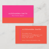 Magenta Sinaasappel Visitekaartje (Voorkant / Achterkant)