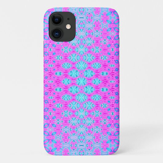 Magenta, Sky Blue en Navy Geometric Case-Mate iPhone Case (Achterkant)