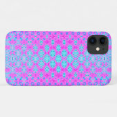 Magenta, Sky Blue en Navy Geometric Case-Mate iPhone Case (Achterkant (horizontaal))