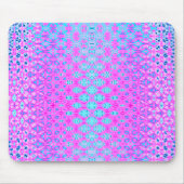 Magenta, Sky Blue en Navy Geometric Muismat (Voorkant)