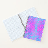 Magenta, Sky Blue en Navy Geometric Notitieboek (Binnen)