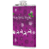 Magenta-slang en rendierfles heupfles (Links)