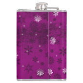 Magenta-slang en rendierfles heupfles (Achterkant)