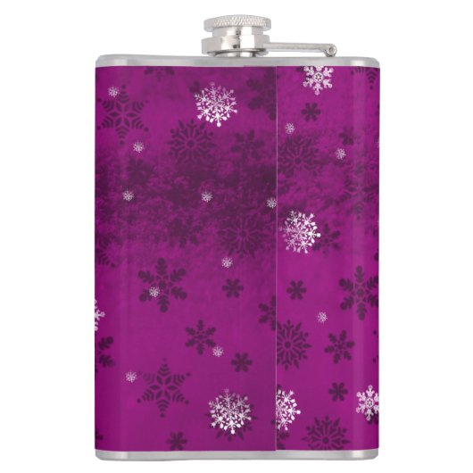 Magenta-slang en rendierfles heupfles (Achterkant)