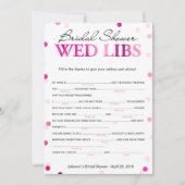 Magenta-spel met vrijgezellenfeest Wasting en advi Kaart (Voorkant)