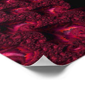 Magenta Spiral Alien Tentacle Fractal Artwork Poster (Hoek)