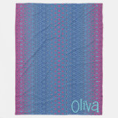 Magenta-ster metamorf fleece deken (Voorkant)