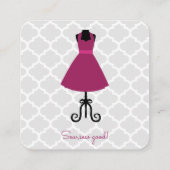 Magenta stress en veranderingen vierkante visitekaartje (Achterkant)