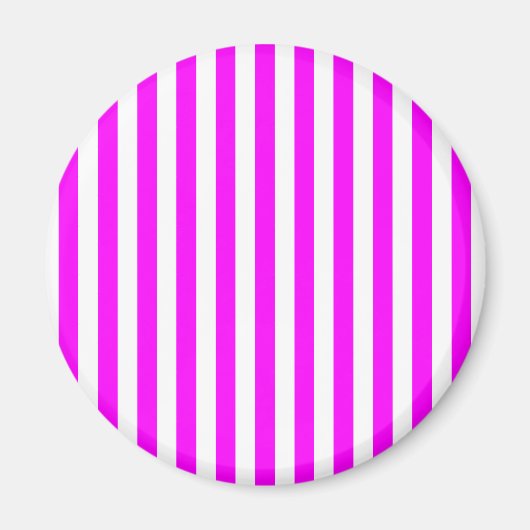 Magenta Stripes Magneet (Voorkant)