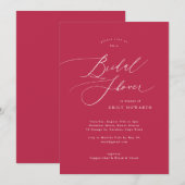 Magenta Sunset Elegant Calligrafie Vrijgezellenfee Kaart (Voorkant / Achterkant)