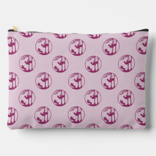 Magenta Swing Silhouette Patroon op Lavendel Etui