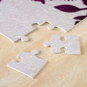 Magenta Thanksgiving Turkije Bloemen Jigsaw Puzzel (Zijkant)