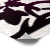 Magenta Thanksgiving Turkije Floral Poster (Hoek)