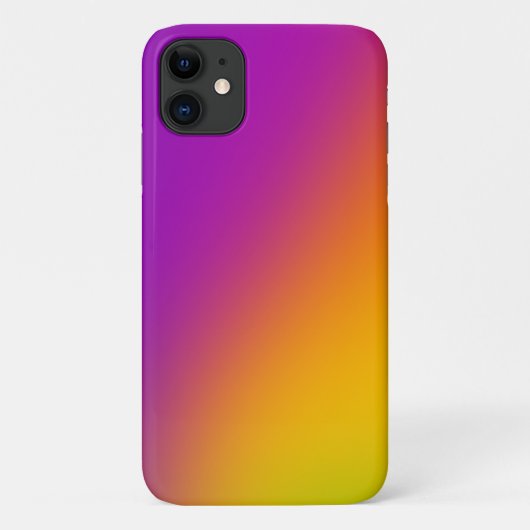 Magenta tot geel diagonaal verloop Case-Mate iPhone case (Achterkant)