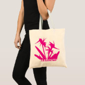 MAGENTA - Tote bag con Flor del paraiso  (Voorkant (product))