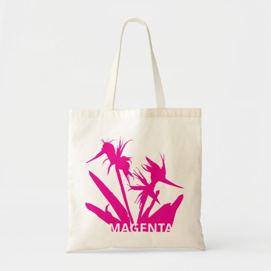 MAGENTA - Tote bag con Flor del paraiso  (Voorkant)