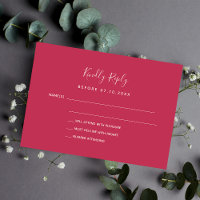 Magenta trouwreactie RSVP