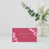 Magenta trouwreactie website QR code RSVP Informatiekaartje (Staand voorkant)