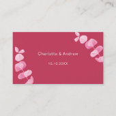 Magenta trouwreactie website QR code RSVP Informatiekaartje (Voorkant)