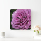 Magenta Tuin Roos Wandklok (Huis)