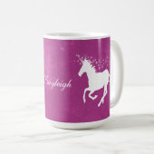Magenta Unicorn - Aangepaste koffie-Mok Koffiemok (Voorkant rechts)