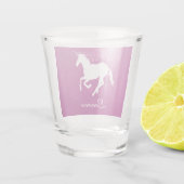 Magenta Unicorn - Gepersonaliseerd heet glas (Achterkant)