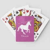 Magenta Unicorn - Persoonlijke speelkaarten (Achterkant)