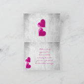 Magenta Valentijn Hartelijk dank Kaart (Binnen)