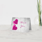Magenta Valentijn Hartelijk dank Kaart (Voorkant)