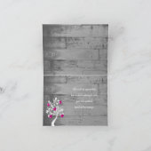 Magenta Valentijn Harten Boom Hartelijk dank Kaart (Binnen)