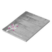 Magenta Valentijn Harten de Boom Gepersonaliseerd  Notitieblok (Linkerzijde)